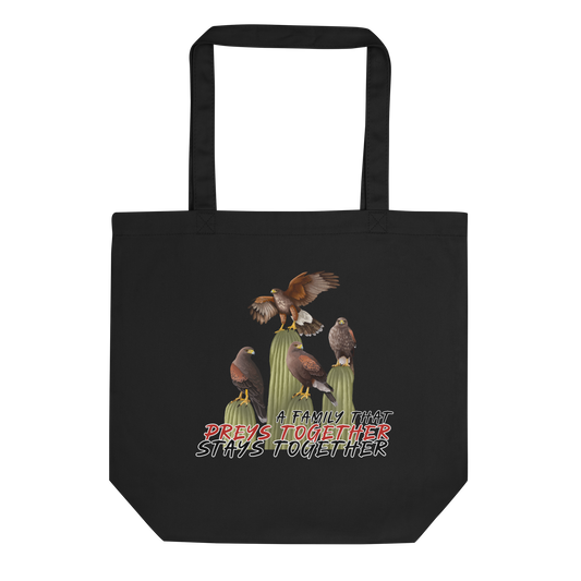 Harris Hawk Family Tote Bag