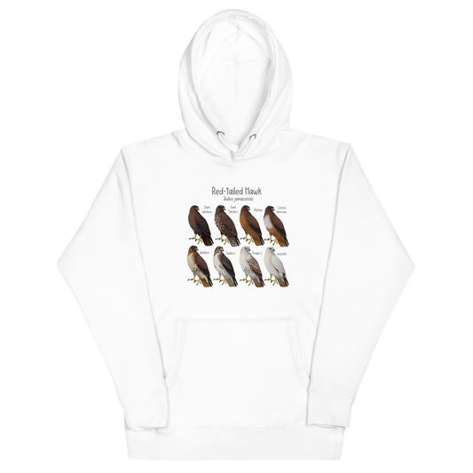 Red-Tailed Hawk Morphs Hoodie