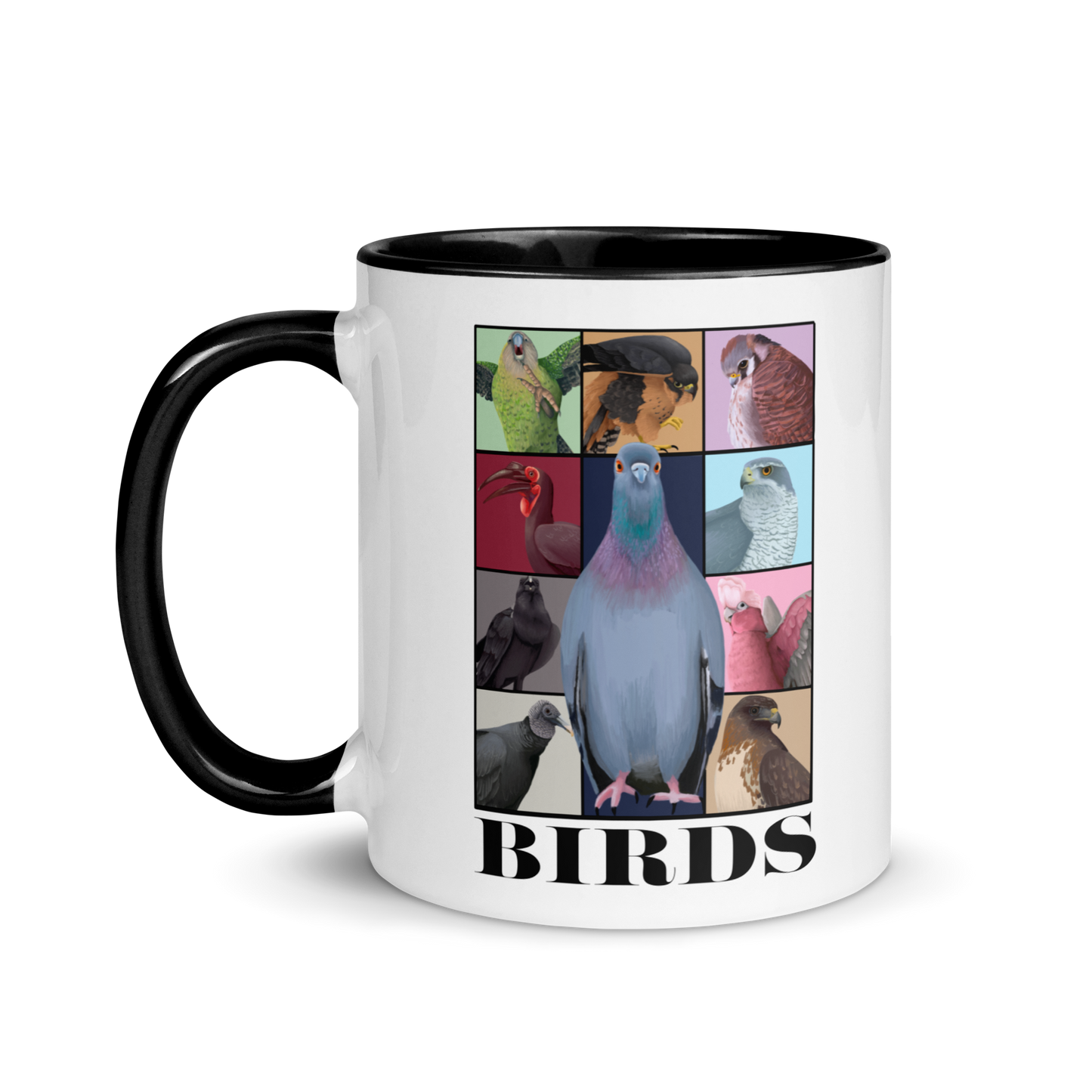 Birds Eras Mug with Color Inside