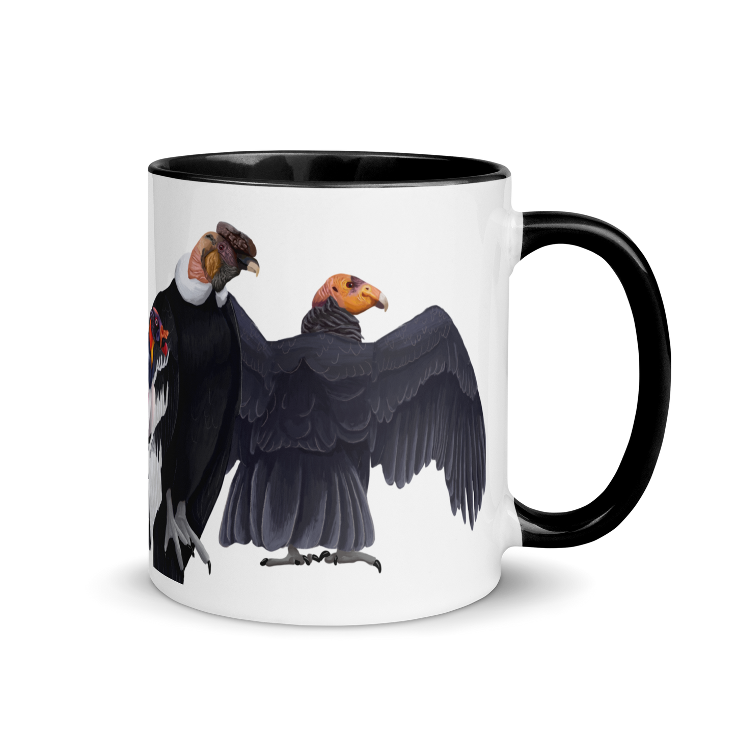 New World Vultures Mug with Color Inside