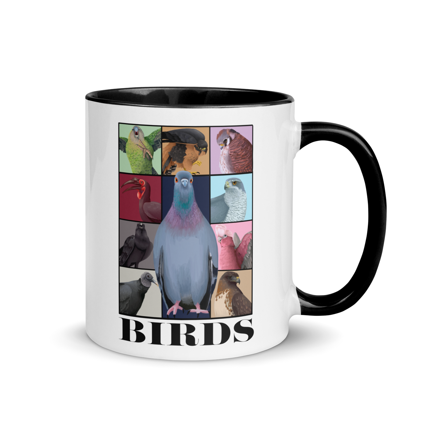 Birds Eras Mug with Color Inside