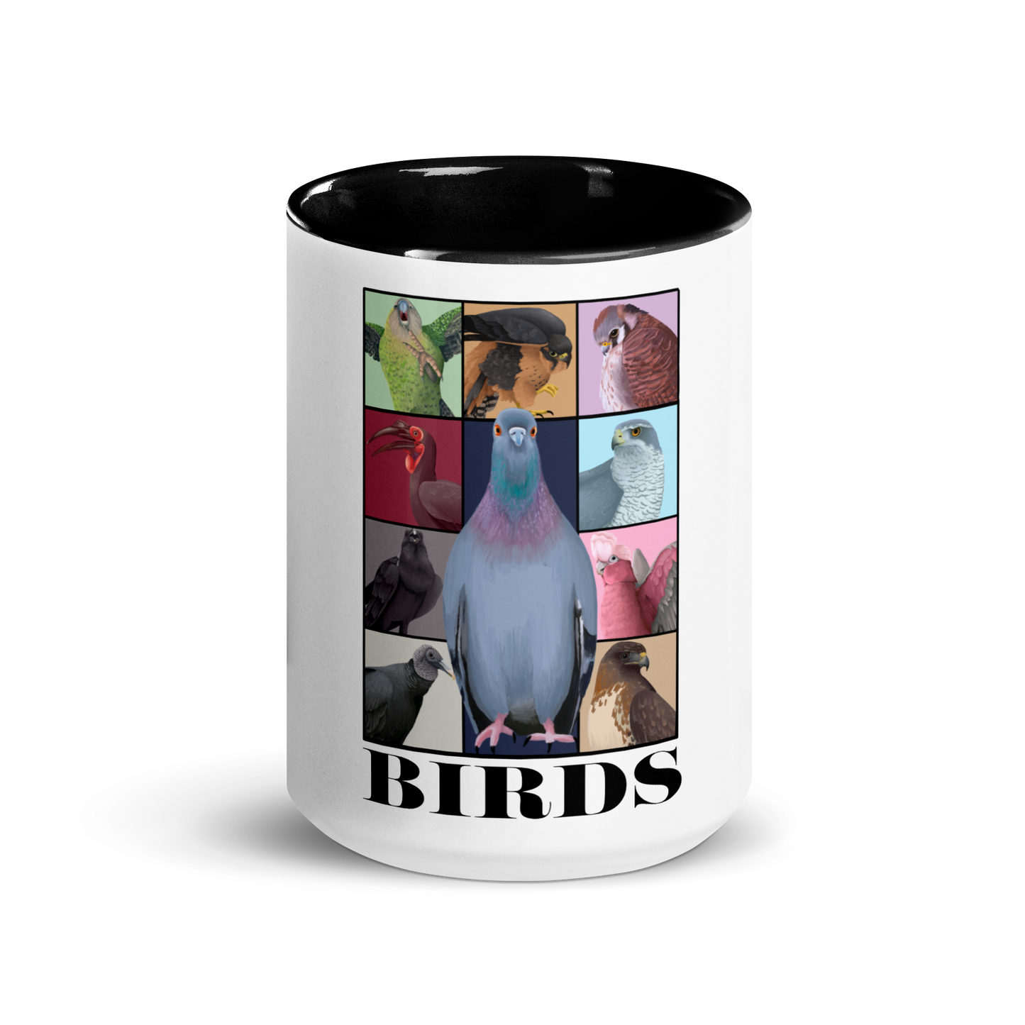 Birds Eras Mug with Color Inside