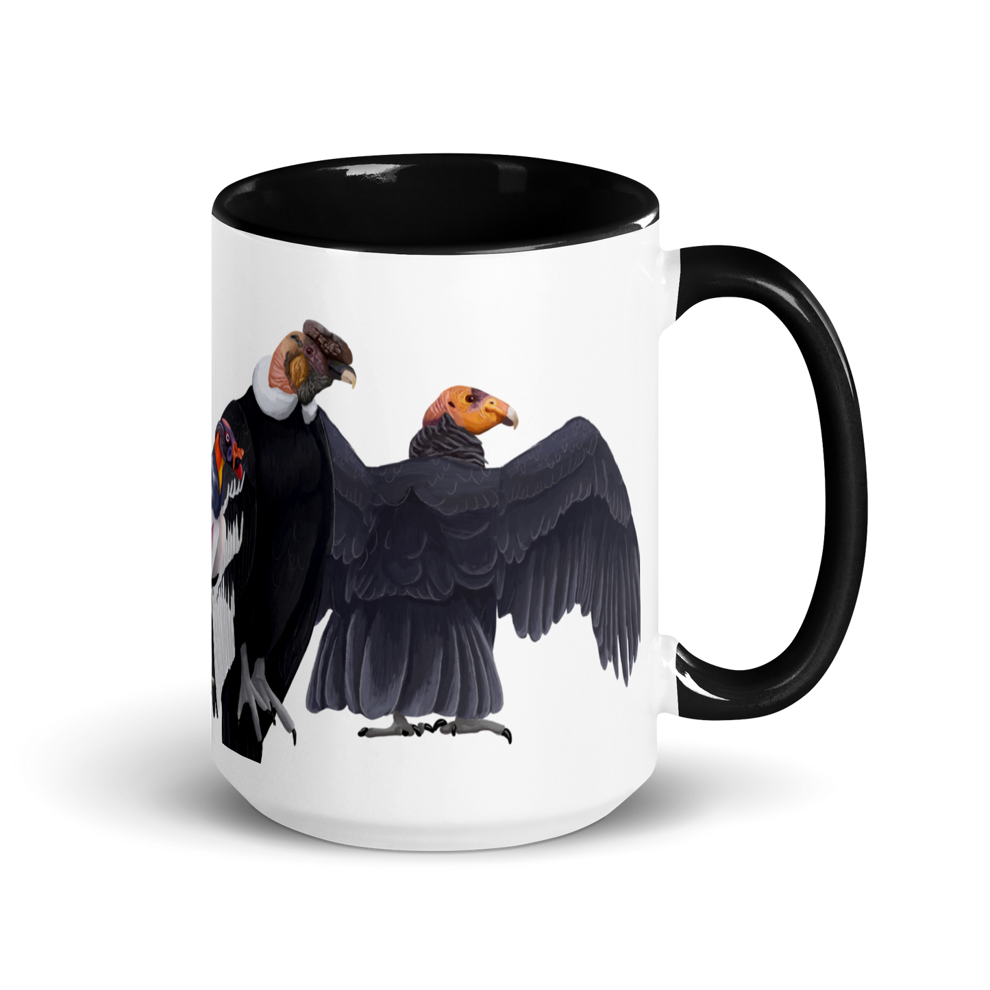 New World Vultures Mug with Color Inside