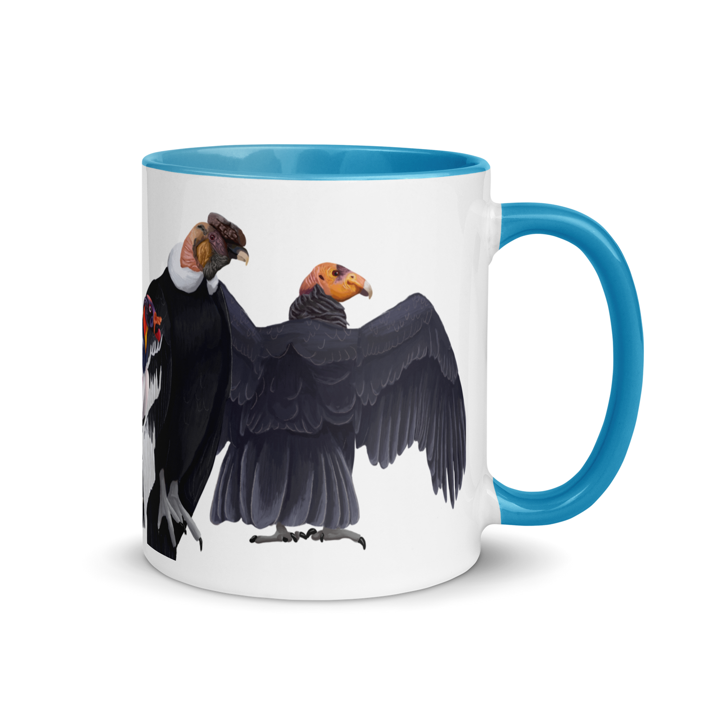 New World Vultures Mug with Color Inside