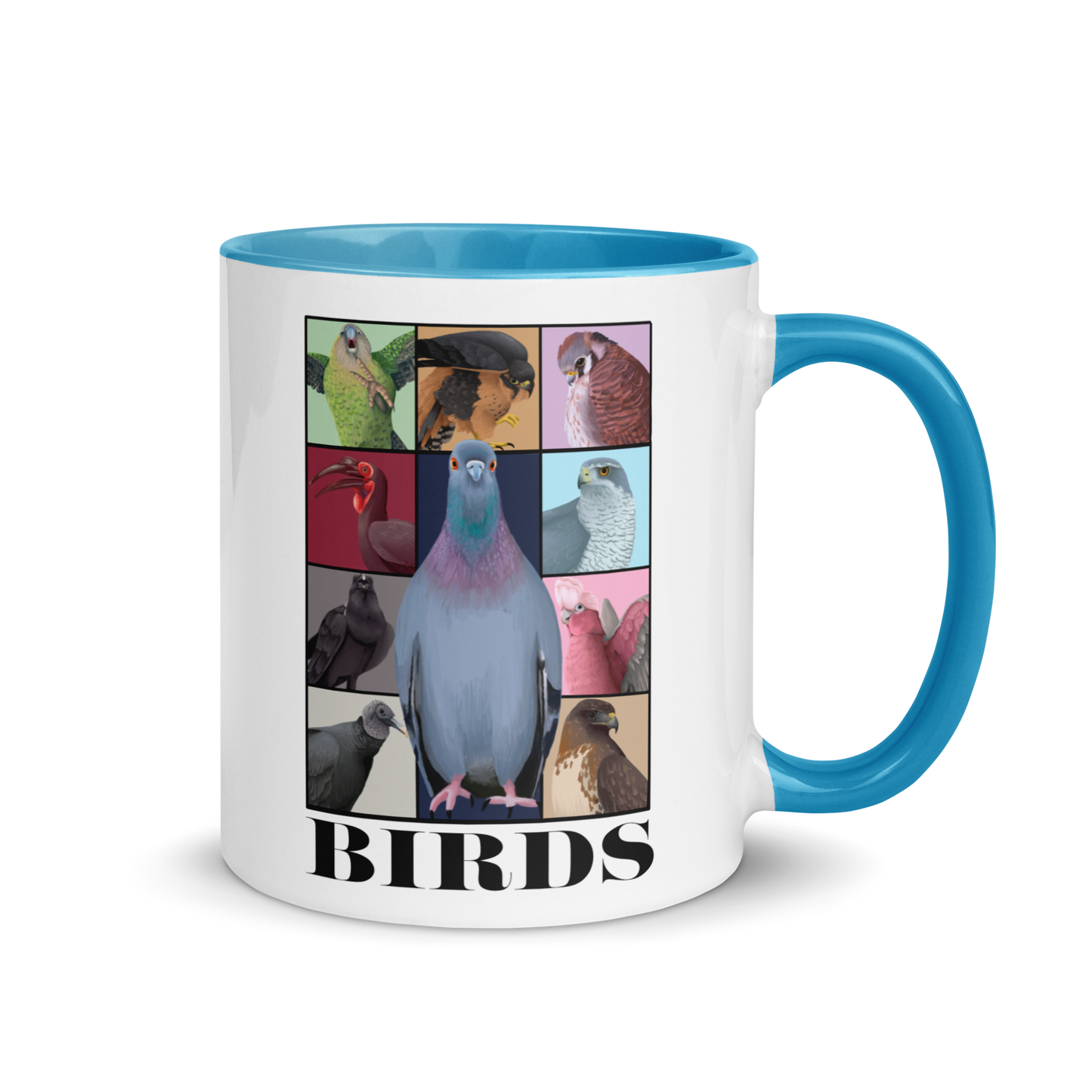 Birds Eras Mug with Color Inside