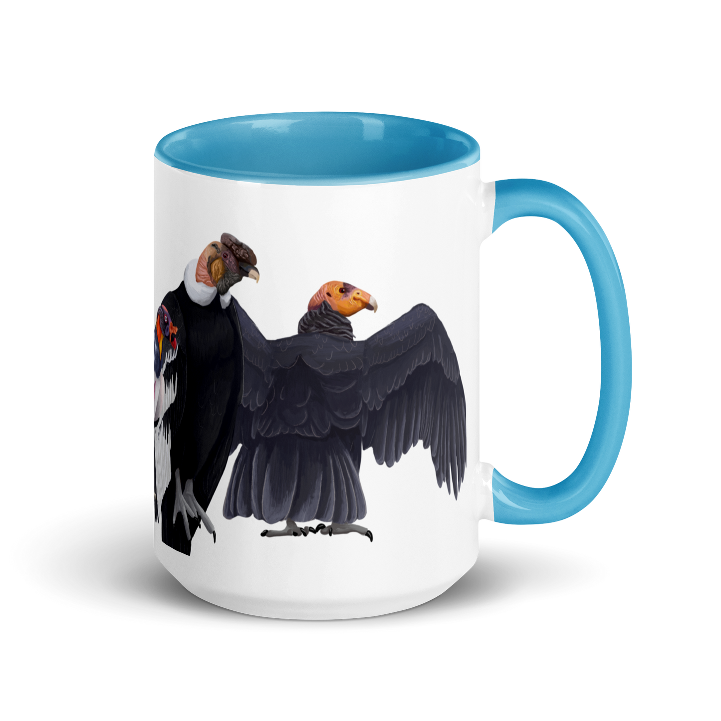 New World Vultures Mug with Color Inside