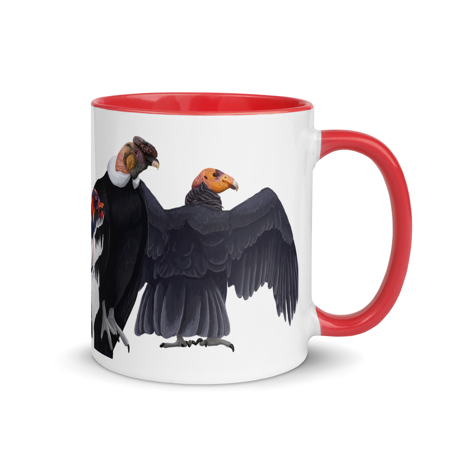 New World Vultures Mug with Color Inside