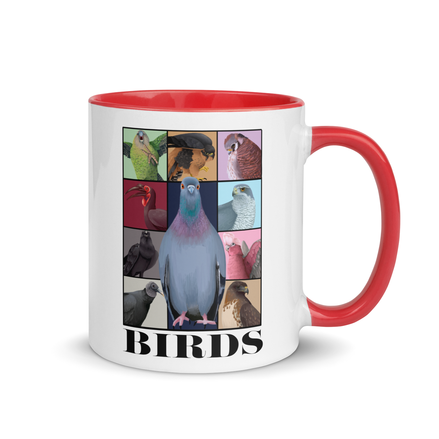 Birds Eras Mug with Color Inside