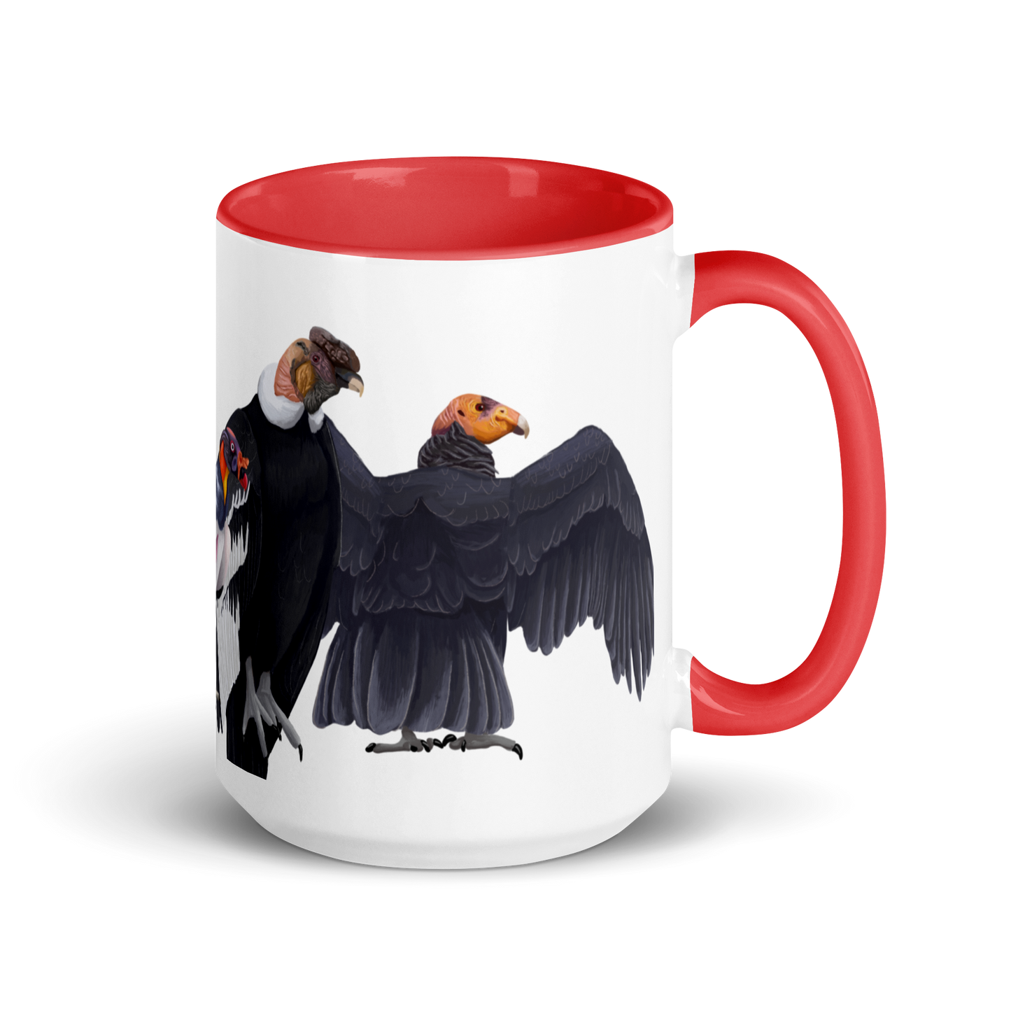 New World Vultures Mug with Color Inside