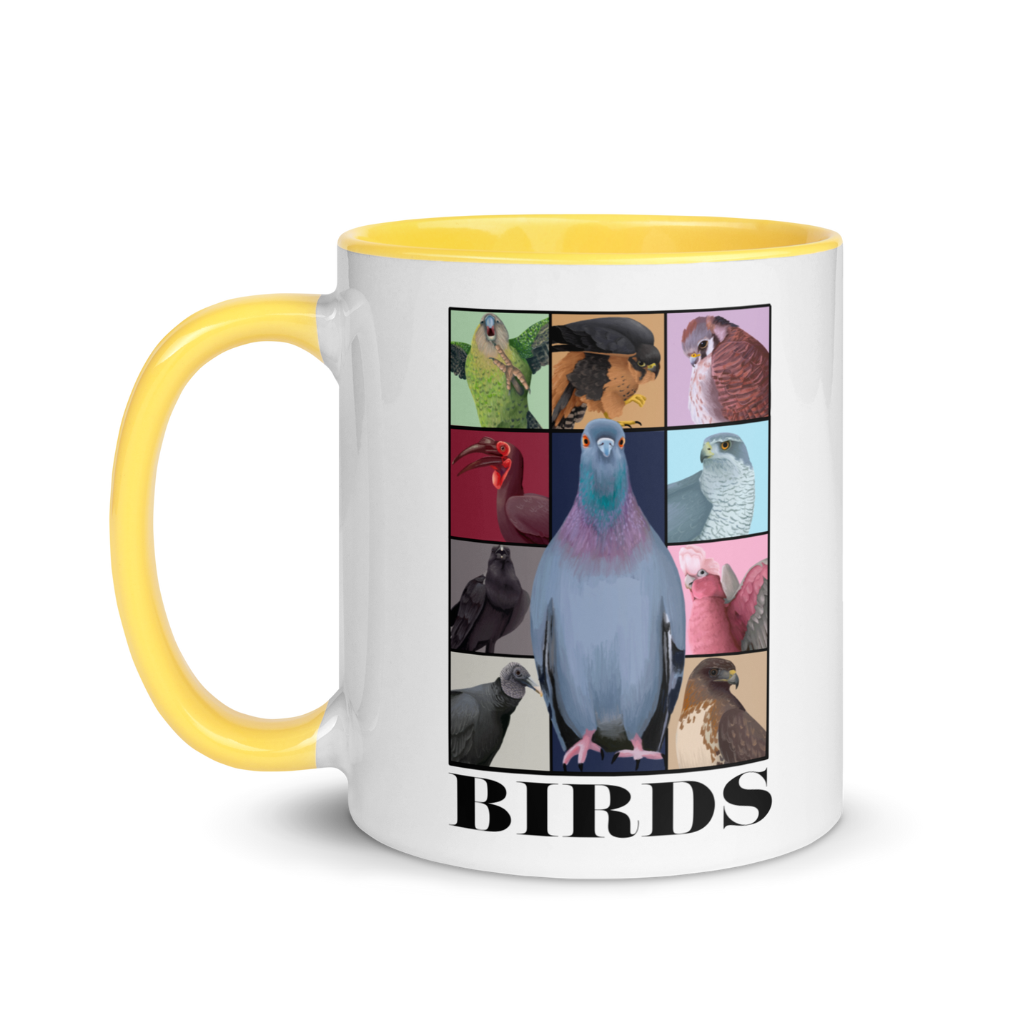 Birds Eras Mug with Color Inside