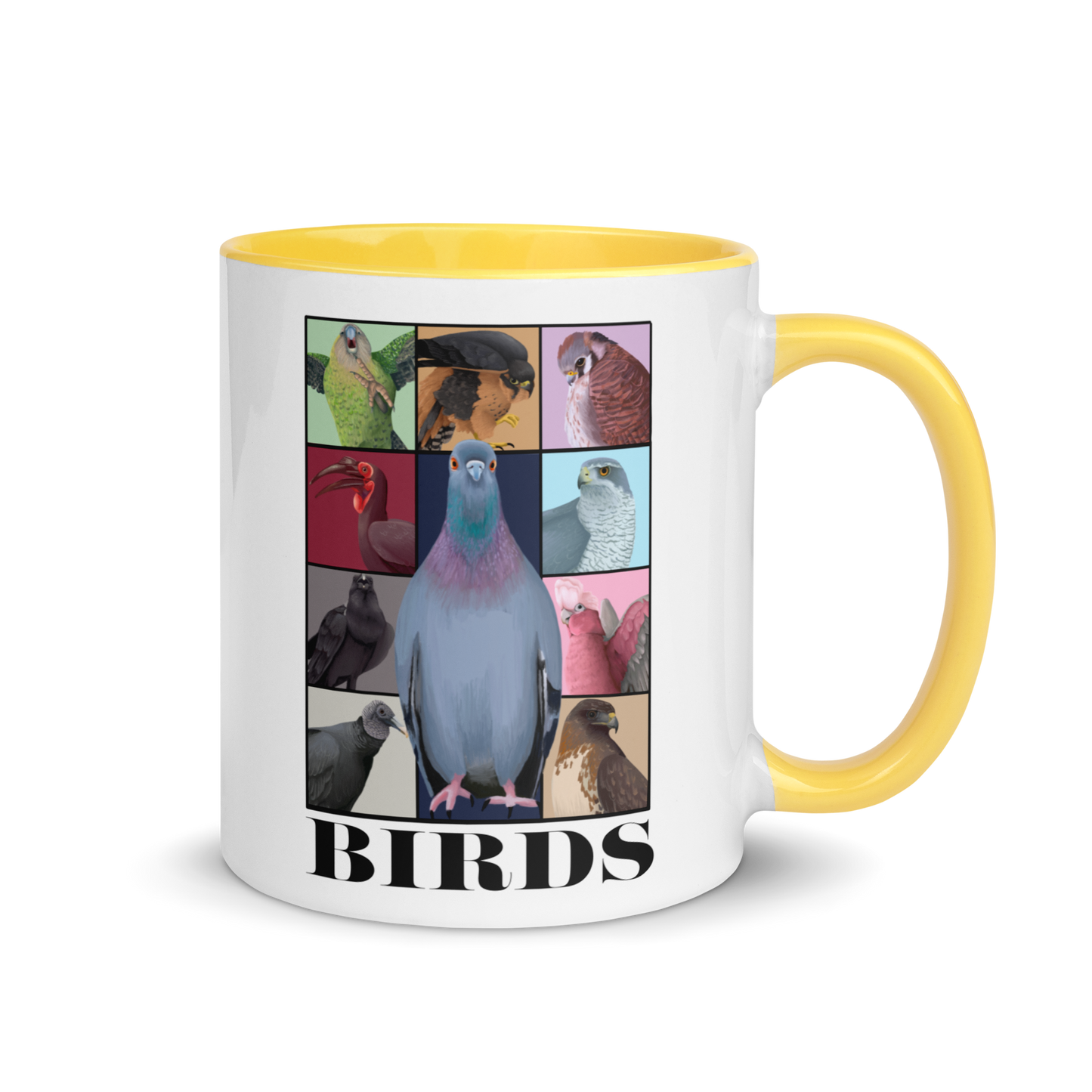 Birds Eras Mug with Color Inside